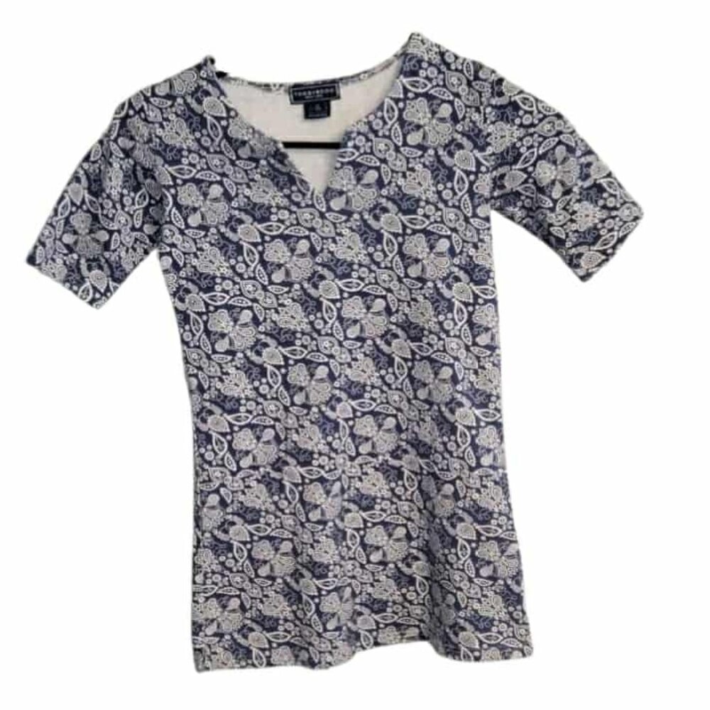 Tooby Doo Dress  Shift Tunic V-Neck Paisley Girls Sz 8